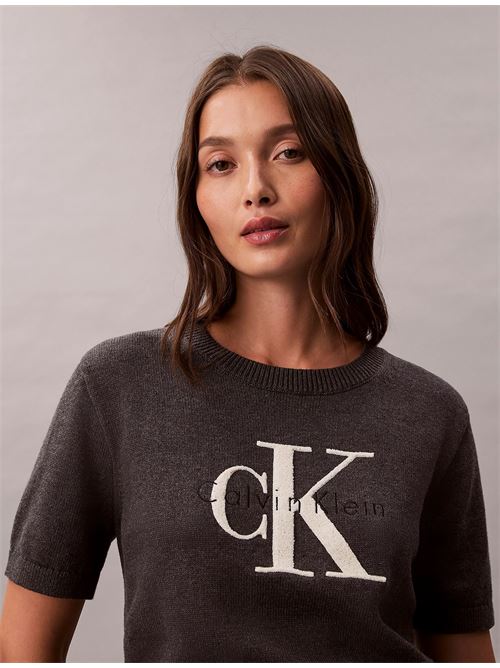 chunky cotton graphic vest CALVIN KLEIN JEANS | LV044E306GP7I